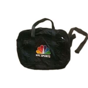 Vintage NBC Sports Duffle Bag Black